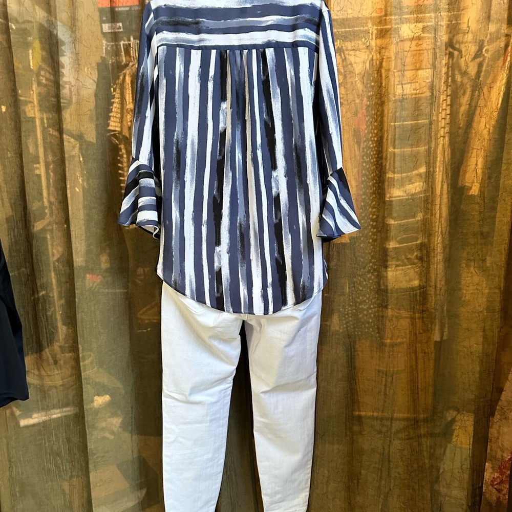 Stripped Blouse - image 2